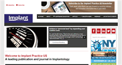 Desktop Screenshot of implantpracticeus.com
